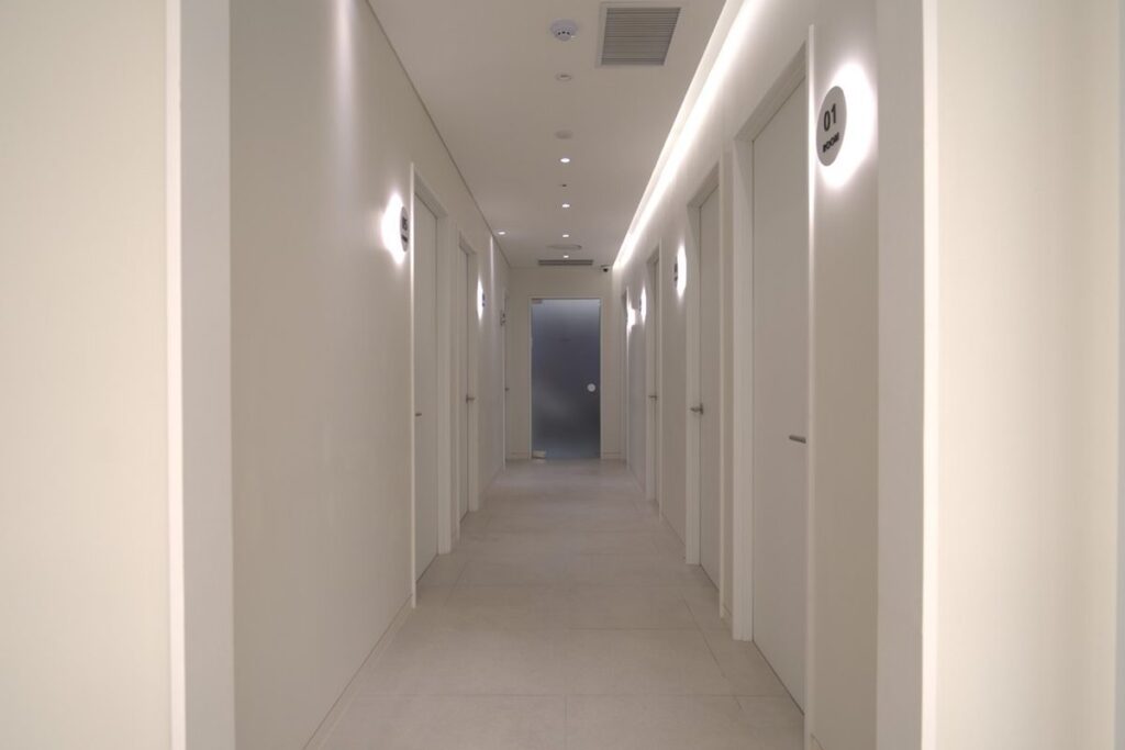 Interior of GLOW Dermatology, Seoul