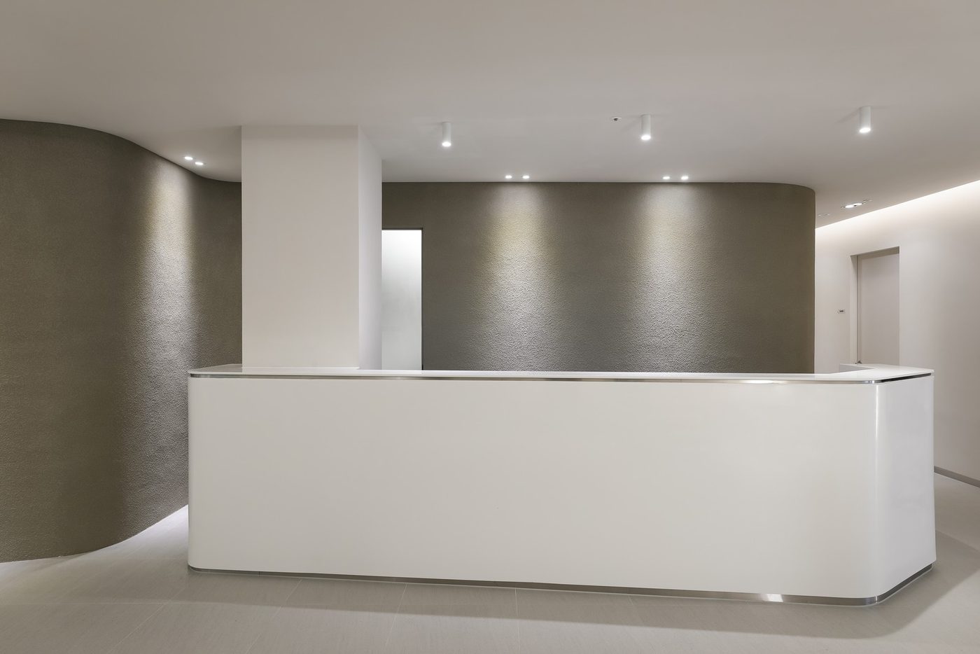 Reception desk at Kate Clinic in Hongdae, Seoul