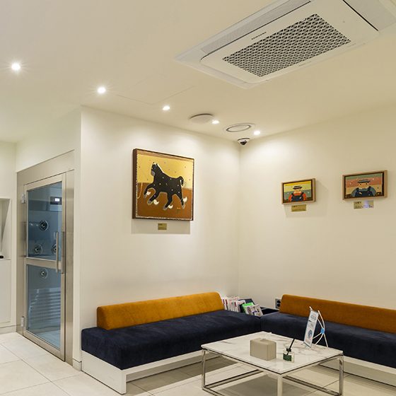 Waiting area at Seoul Top Dental, Seoul